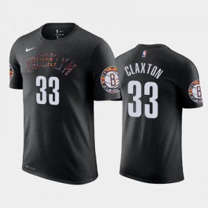 Mens Nicolas Claxton #33 Black City Brooklyn Nets 2019 NBA Draft T-Shirts 625896-770