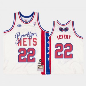 Mens Caris LeVert #22 Brooklyn Nets White Joey Badass x BR Remix NBA Remix Jerseys 133716-527