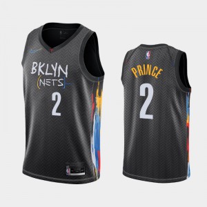 Men Taurean Prince #2 Brooklyn Nets 2020-21 City Black Jersey 534406-524