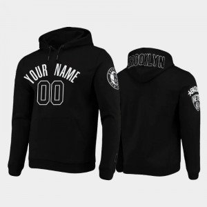 Mens #00 Black Custom Pullover Pro Standard Brooklyn Nets Hoodies 198923-653