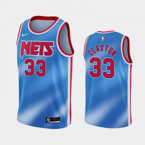 Mens Nicolas Claxton #33 Brooklyn Nets Blue Hardwood Classics 2020-21 Jerseys 580595-135