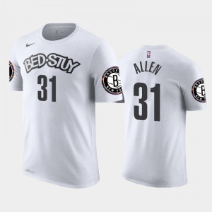 Mens Jarrett Allen #31 Brooklyn Nets City White T-Shirts 836243-662