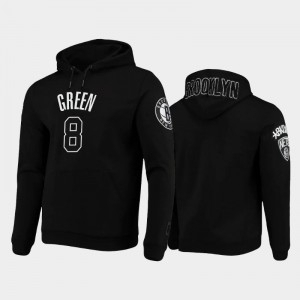 Men Jeff Green #8 Brooklyn Nets Pro Standard Black Pullover Hoodies 463319-836