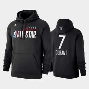 Men's Kevin Durant #7 Brooklyn Nets Black Official Logo 2021 NBA All-Star Hoodies 768339-283
