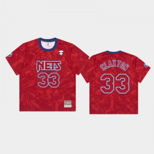 Men Nicolas Claxton #33 Red Brooklyn Nets Aape Jersey 840527-739
