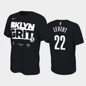 Men's Caris LeVert #22 Brooklyn Nets 2020 NBA Playoffs Bound Black Mantra T-Shirt 221905-524