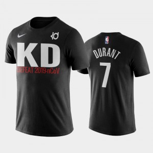 Mens Kevin Durant #7 Coronavirus Prevention Brooklyn Nets Black T-Shirt 907322-134