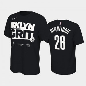 Men's Spencer Dinwiddie #26 Black 2020 NBA Playoffs Bound Brooklyn Nets Mantra T-Shirts 157108-967