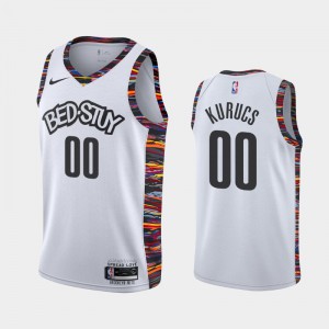 Mens City White 2019-20 Personalized Coogi Brooklyn Nets Jersey 320873-478