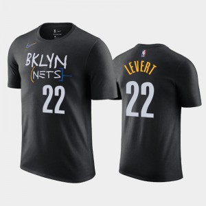 Men's Caris LeVert #22 2020-21 City Black Brooklyn Nets T-Shirts 955146-826