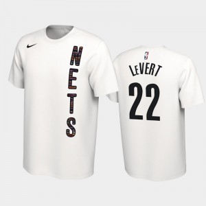 Men Caris LeVert #22 Earned Edition Brooklyn Nets White 2019-20 T-Shirts 823191-117
