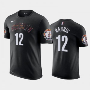 Men's Joe Harris #12 City 2018-19 Black Brooklyn Nets T-Shirt 543216-774