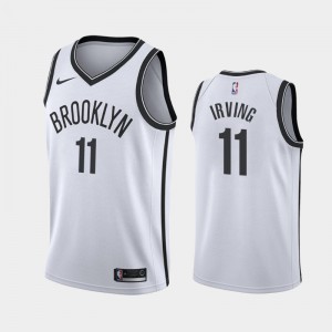Men's Kyrie Irving #11 2019-20 White Association Brooklyn Nets Jerseys 474550-718