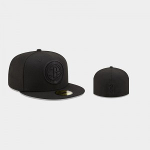 Men's Brooklyn Nets 59FIFTY Fitted Color Pack Black Hat 346030-221