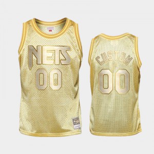 Men #00 Midas SM Gold Limited Custom Brooklyn Nets Jersey 660877-374