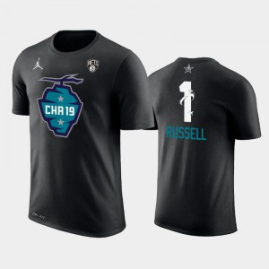 Men D'Angelo Russell #1 Brooklyn Nets Black 2019 All-Star The Buzz Side Sweep T-Shirts 611737-893