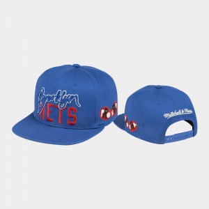 Men Blue New York Nets Joey Badass x BR Remix Snapback NBA Remix Brooklyn Nets Hat 208988-402