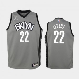 Youth Caris LeVert #22 Brooklyn Nets 2020-21 Gray Statement Jersey 795248-546
