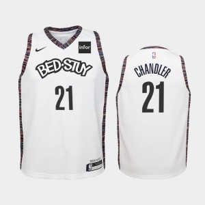Youth Wilson Chandler #21 White City 2019-20 Brooklyn Nets Jersey 948190-900