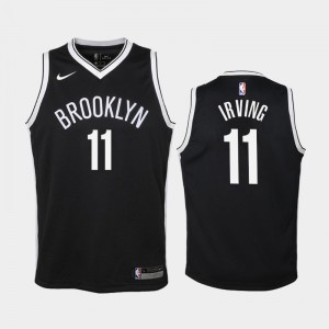 Youth(Kids) Kyrie Irving #11 Black Icon Brooklyn Nets Jersey 956332-965