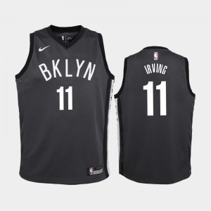 Youth(Kids) Kyrie Irving #11 Statement Brooklyn Nets Black Jerseys 257407-182